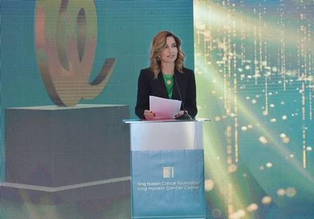 سمو الأميرة غيداء طلال تكرم الإعلاميين الحاصلين على جائزة مؤسسة الحسين للسرطان للإعلاميين 